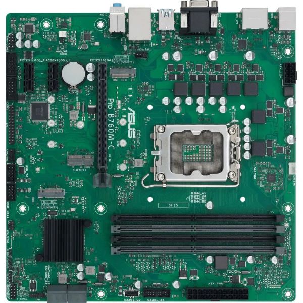 Материнская плата ASUS PRO B760M-C-CSM LGA 1700, Intel B660, mATX, Ret