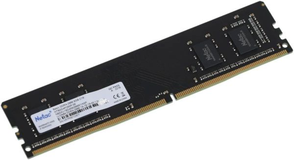 Оперативная память DIMM NETAC NTBSD4P26SP-08 DDR4 - 1x8Гб, 2666МГц, Ret